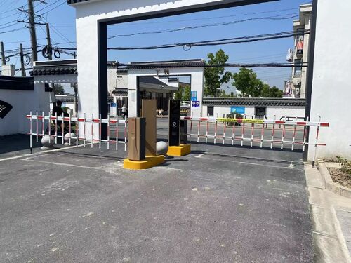 أحدث حالة شركة حول E40Pro Barrier Gate | Chinese-style Community Entrance