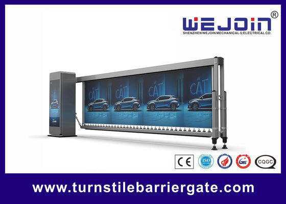 جودة  Intelligent barrier gate Advertising boom barrier 4.1 meters 3.5meters 4~8 seconds for car park barrier system مصنع