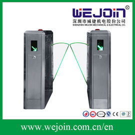 ماسح الباركود Flap Barrier Gate Electronic Turnstile 304 الفولاذ المقاوم للصدأ IP32